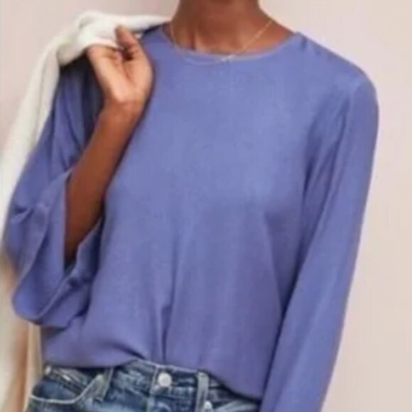 Cloth & Stone by Anthropologie Long Sleeve Purple Top - Picture 1 of 9